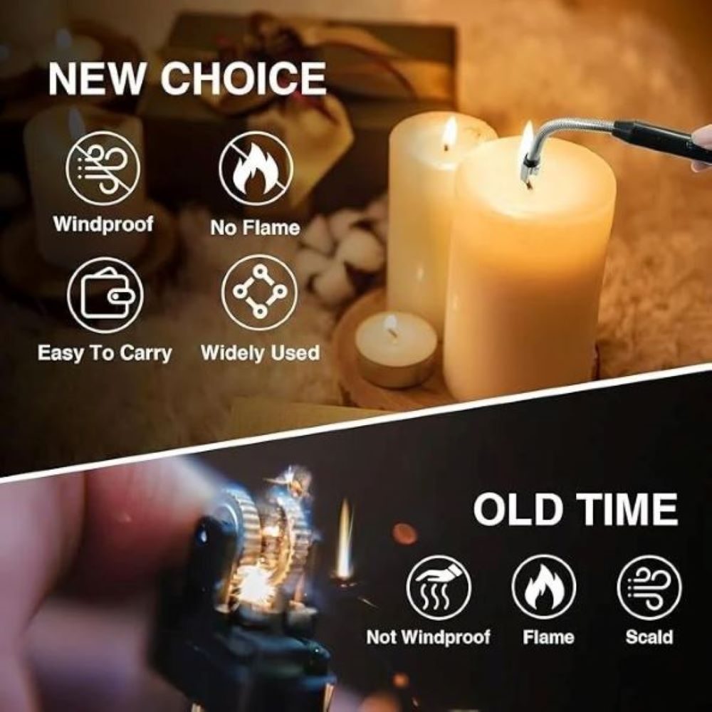 Lighter for Candles Rechargeable Electric Gas Lighter for Home Use Candle Lighter Plasma